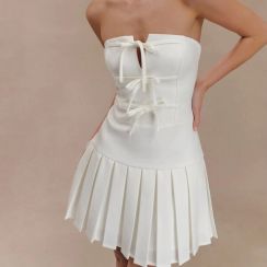 Womens Pleated Mini Skirt