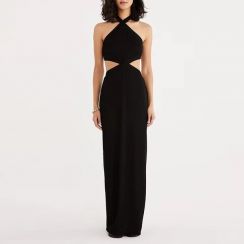 2Pcs Summer Halter Hollow Out Backless Long Dresses