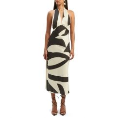 Elegant V Neck Sleeveless Womens Dress