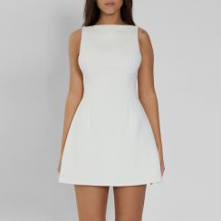 3Pcs Short Sexy Womens Sleeveless White Dresses