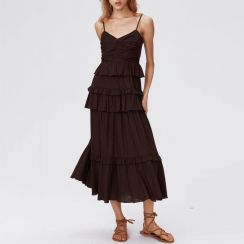 3Pcs Womens Funky Linen Blend Mid Length Skirt