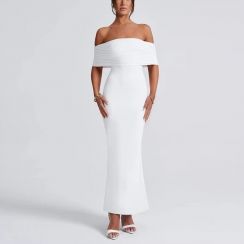 8Pcs Womens Sexy Strapless Dresses 