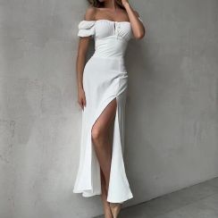 2Pcs Fashion Casual Bubble Sleeve Dress